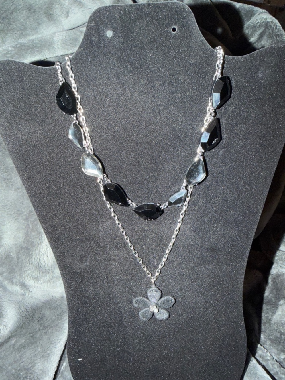 Vera wang two black and silver necklaces! New with tags